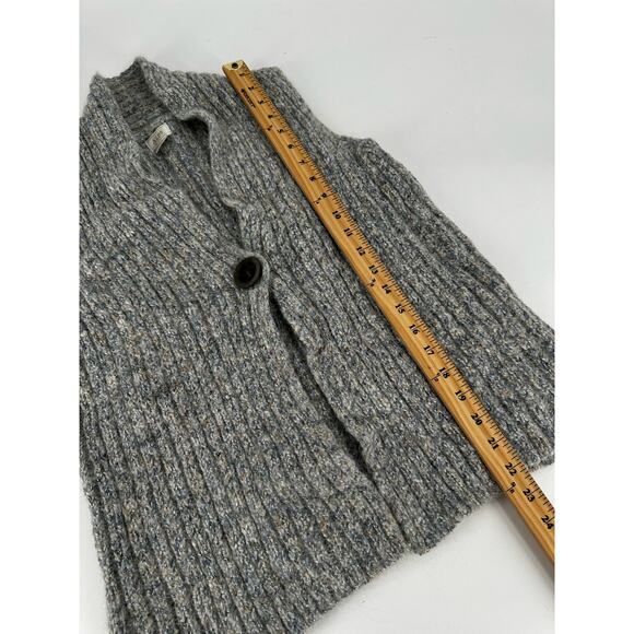 Alps Sweater Vest Womens Small Alpaca Ribbed One Button - Picture 3 of 8